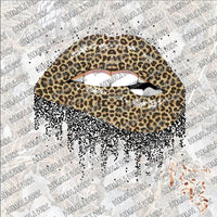 Lips Leopard SUBLIMATION Transfer READY to PRESS