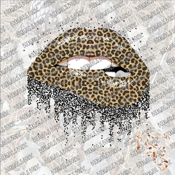 Lips Leopard SUBLIMATION Transfer READY to PRESS