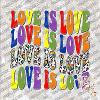 Love Is Love Rainbow Coversation Hearts SUBLIMATION Transfer READY to PRESS