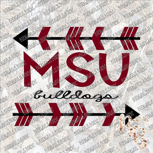 MSU Arrow SUBLIMATION Transfer READY to PRESS