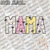 Mama Easter INSTANT DOWNLOAD print file PNG