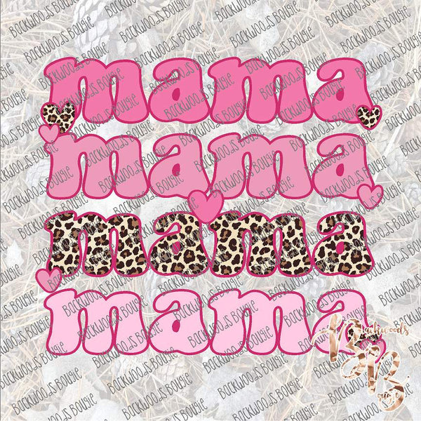 Mama Stack Pink SUBLIMATION Transfer READY to PRESS