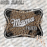 Mama Tried Beer Logo Leopard INSTANT DOWNLOAD print file PNG