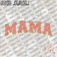 Mama Curved Outline INSTANT DOWNLOAD print file PNG