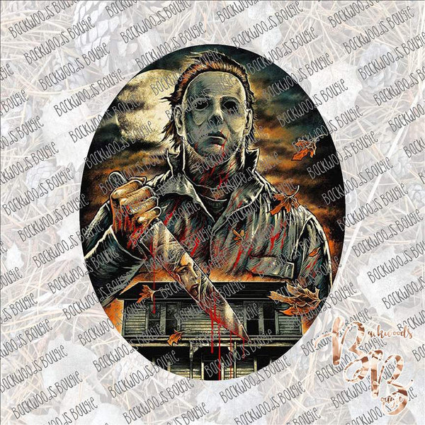 Michael Meyers Oval SUBLIMATION Transfer READY to PRESS
