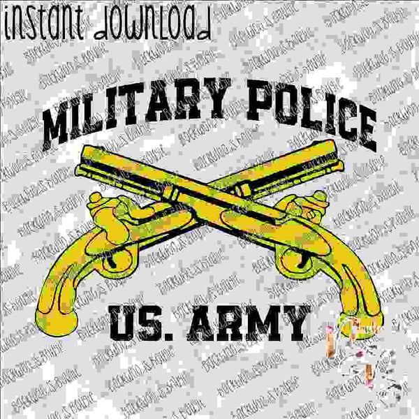 Military Police INSTANT DOWNLOAD print file PNG