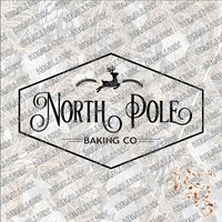 North Pole Baking Company SUBLIMATION Transfer READY to PRESS