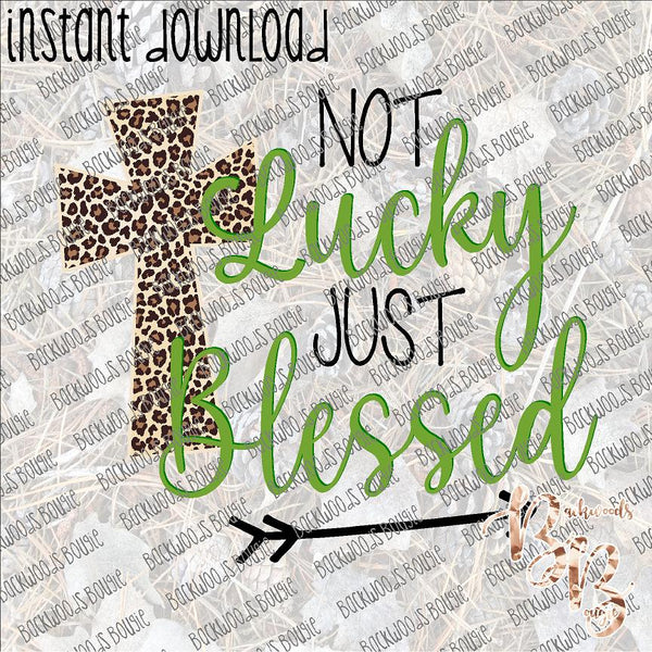 Not Luck Just Blessed 2 INSTANT DOWNLOAD print file PNG mama