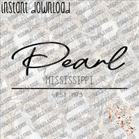 Pearl MS Est INSTANT DOWNLOAD print file PNG