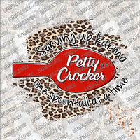 Petty Crocker Leopard SUBLIMATION Transfer READY to PRESS