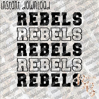 Rebels Repeat Text INSTANT DOWNLOAD print file PNG