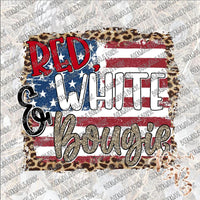 Red White and Bougie SUBLIMATION Transfer READY to PRESS