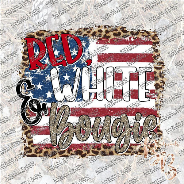 Red White and Bougie SUBLIMATION Transfer READY to PRESS