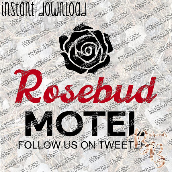 Rosebud Motel INSTANT DOWNLOAD print file PNG mama