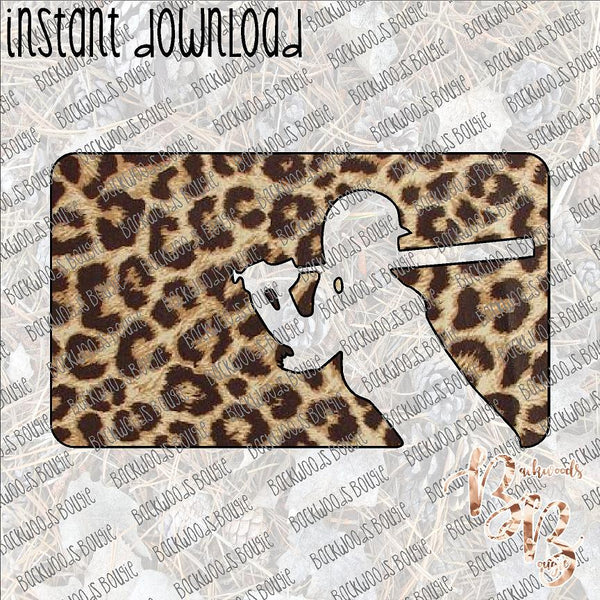 Softball Leopard INSTANT DOWNLOAD print file PNG