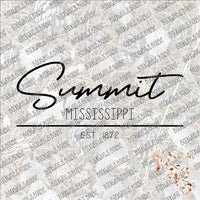 Summit MS Est SUBLIMATION Transfer READY to PRESS