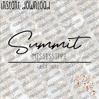 Summit MS Est INSTANT DOWNLOAD print file PNG