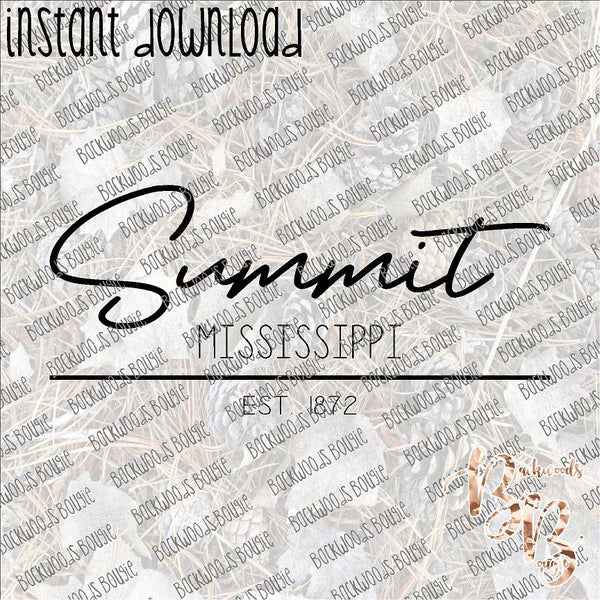 Summit MS Est INSTANT DOWNLOAD print file PNG