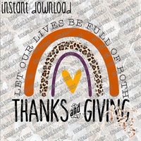 Thanks and Giving INSTANT DOWNLOAD print file PNG