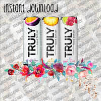 Truly Floral INSTANT DOWNLOAD print file PNG