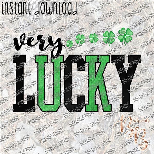 Very LuckyINSTANT DOWNLOAD print file PNG mama