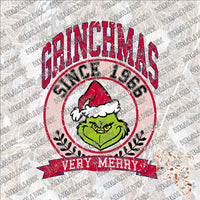 Very Merry Grinchmas SUBLIMATION Transfer READY to PRESS