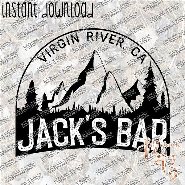 Virgin River Jack's Bar INSTANT DOWNLOAD print file PNG