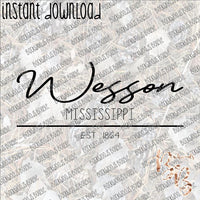 Wesson MS Est INSTANT DOWNLOAD print file PNG