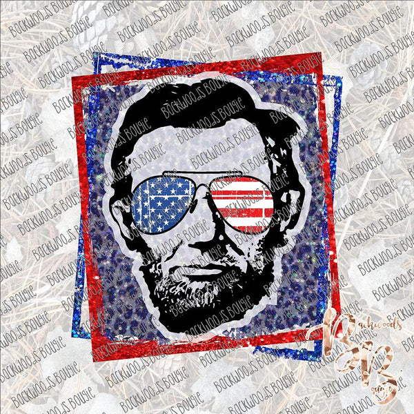 Abraham Lincoln Framed SUBLIMATION Transfer READY to PRESS