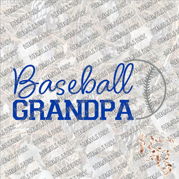 Baseball Grandpa SUBLIMATION Transfer READY to PRESS