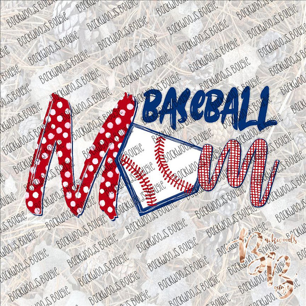 Baseball Mom 2 SUBLIMATION Transfer READY to PRESS