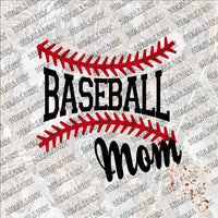 Baseball Mom Stitches SUBLIMATION Transfer READY to PRESS