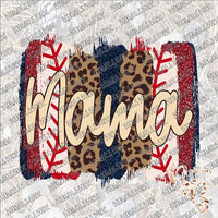 Baseball Mama Brushstrokes SUBLIMATION Transfer READY to PRESS