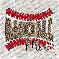 Baseball Mom Leopard SUBLIMATION Transfer READY to PRESS