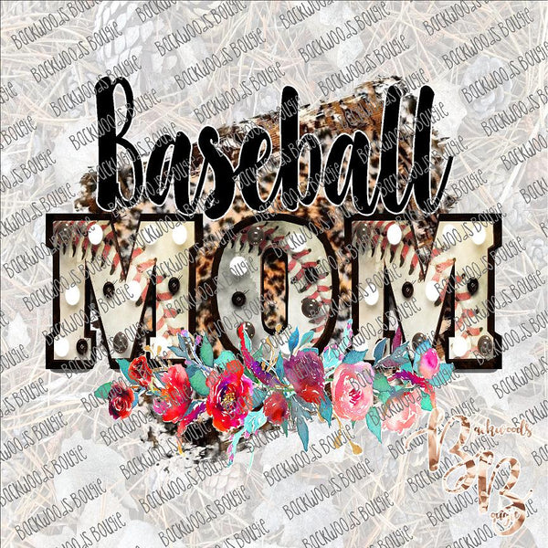 Baseball Mom Marquee SUBLIMATION Transfer READY to PRESS