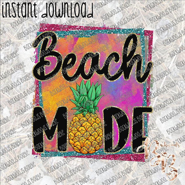 Beach Mode Beach Brights INSTANT DOWNLOAD print file PNG