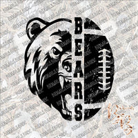 Bears Football SUBLIMATION Transfer READY to PRESS