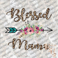 Blessed Mama Leopard SUBLIMATION Transfer READY to PRESS