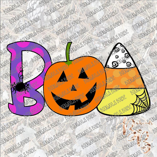 Boo Candy Corn SUBLIMATION Transfer READY to PRESS