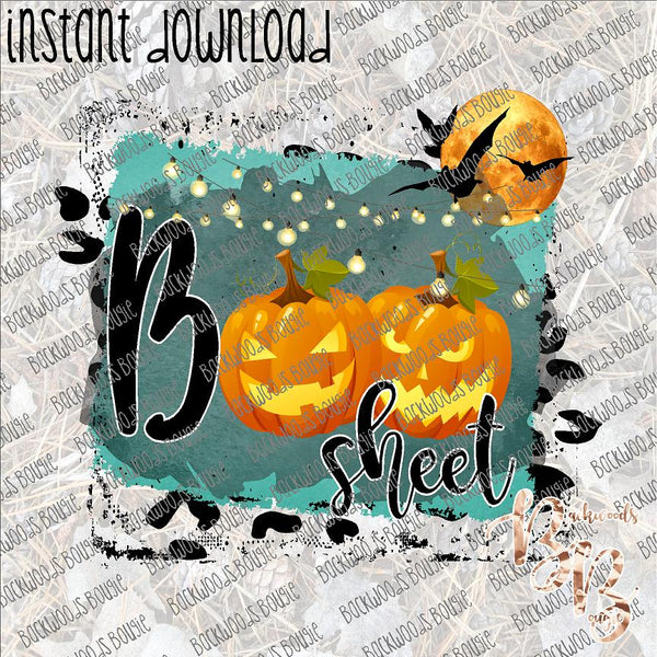 Boo Sheet INSTANT DOWNLOAD print file PNG