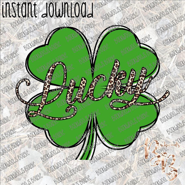 clover lucky instant download print file png