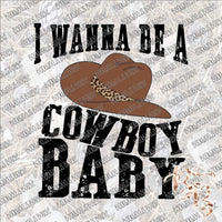 Cowboy Baby SUBLIMATION Transfer READY to PRESS