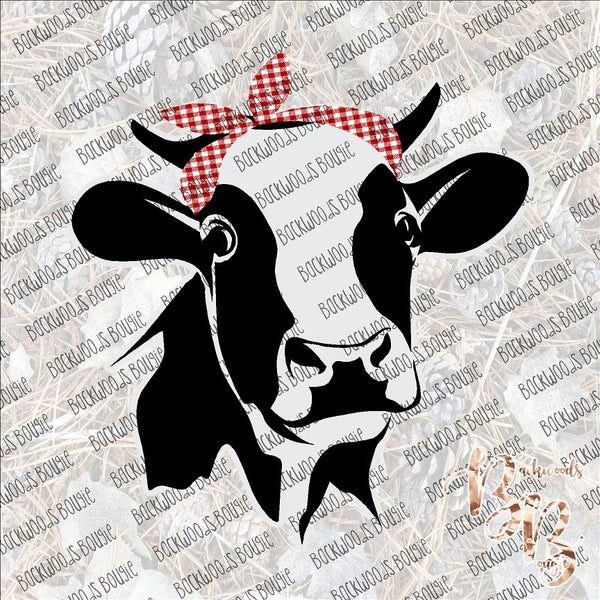 Cow in Headscarf 2 SUBLIMATION Transfer READY to PRESS