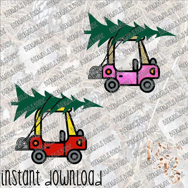 Cozy Coupe Christmas Set INSTANT DOWNLOAD print file PNG