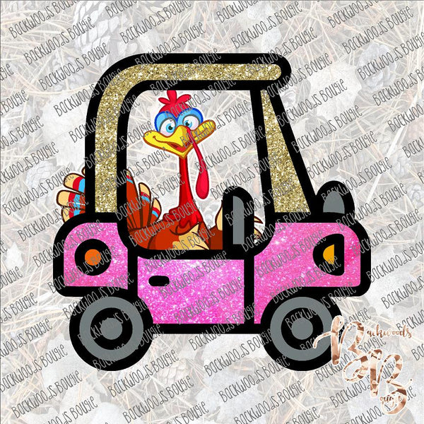 Cozy Coupe Thanksgiving Girl SUBLIMATION Transfer READY to PRESS