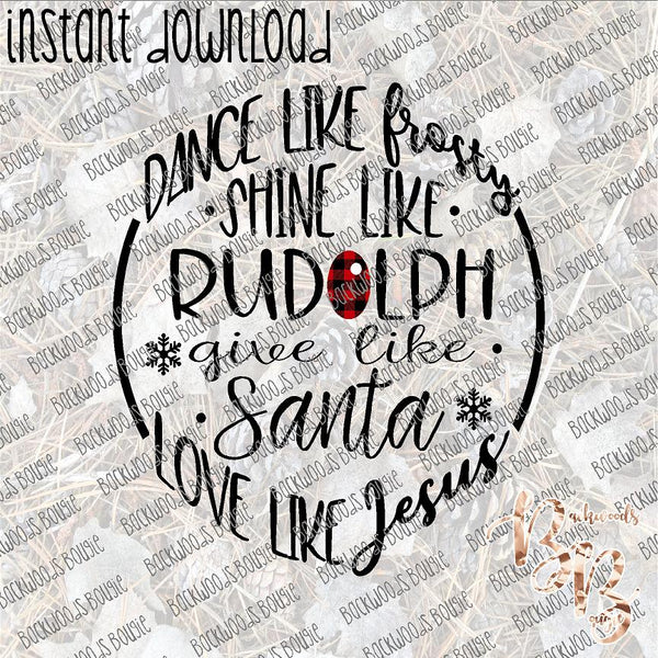 Dance Like Frosty 2 INSTANT DOWNLOAD print file PNG