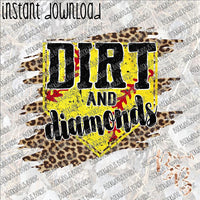 Dirt and Diamonds 2 INSTANT DOWNLOAD print file PNG