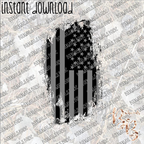 Distressed Black and Gray Flag INSTANT DOWNLOAD print file PNG