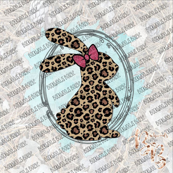 Easter Bunny Leopard SUBLIMATION Transfer READY to PRESS