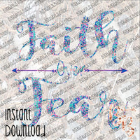 Faith over Fear Lilly INSTANT DOWNLOAD print file PNG